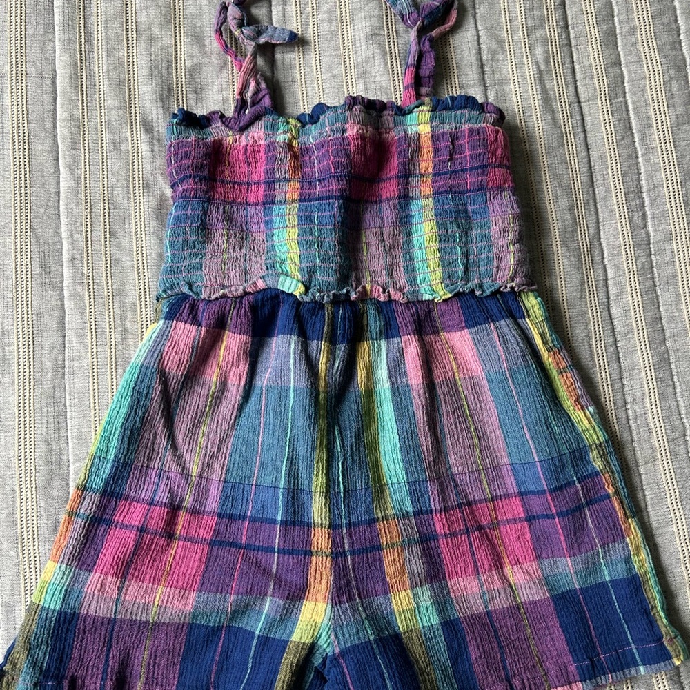 Gap kids Colorful Plaid Kids Jumpsuit - Picture 2 of 7